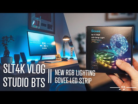 Upgrading to Govee LED Light Strip // SLT4K Vlog // Studio Behind The Scenes