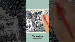 04 THE EAGLE AND THE JACKDAW #aesopsfables #fablesforkids #illustration #animation #childrensfables