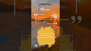 “Thrive Thursdays“  #reptileapp #nocodeapps #buildyourapp