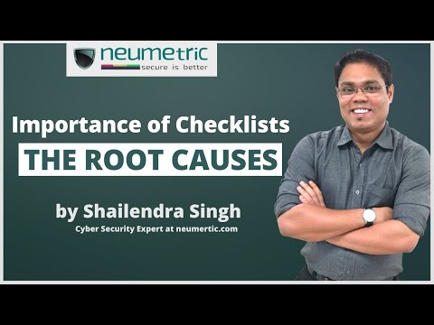 Important of checklist the root causes
