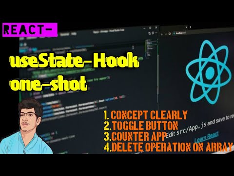 React useState  one Shot |  useState hook | React useState example | Learn react  1st time #react