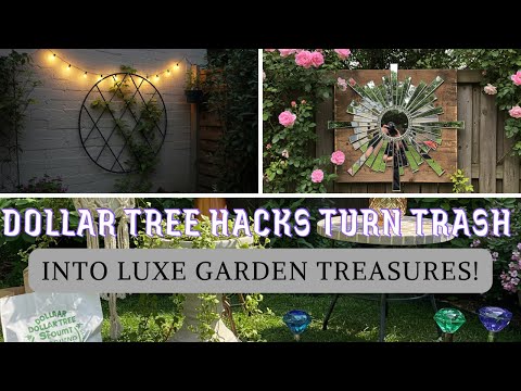 15+ Upcycled Garden DIY with Cheap Summer Dollar Tree DIYs That Look EXPENSIVE - Will SHOCK You!