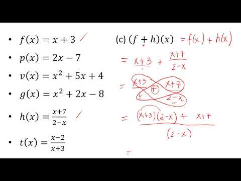 Lesson 3: Operations on Functions
