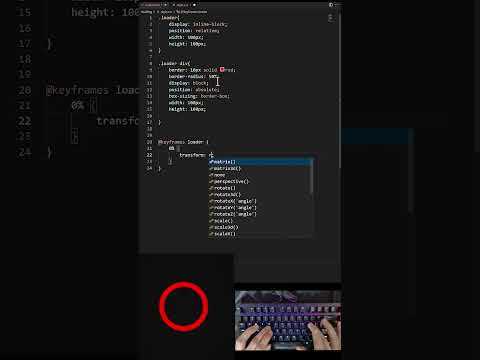 Loading animation with CSS - ASMR Coding