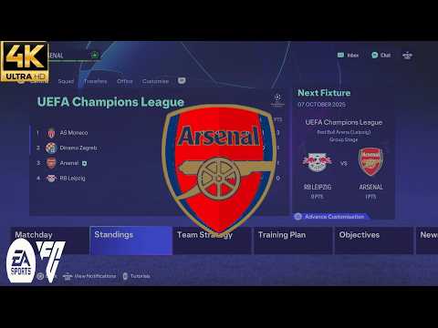 Novice Plays EAFC 24 Career Mode (Arsenal Gameplay)