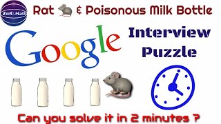 Google Interview Riddle | IQ Test For Genius Only - How Smart Are You ? | Zero Math