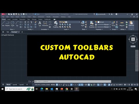How to create Custom toolbars-AutoCAD tips & Tricks