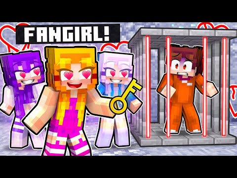 MY CRAZY FAN GIRLS Locked Me In A Prison... (Minecraft)
