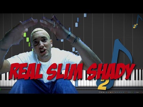 Real Slim Shady – Eminem || Synthesia Piano Tutorial (Lee Sung Min)