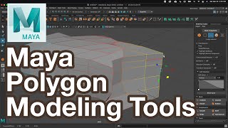 Maya Intro Polygon Modeling Tools for Beginners Tutorial