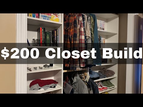 I Built A Custom Closet/ Wardrobe