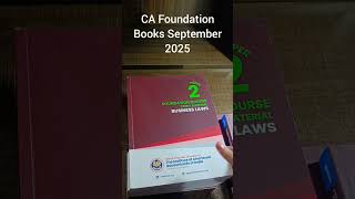 CA Foundation Books unboxing | September 2025