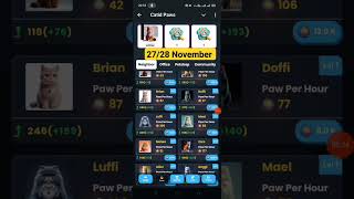 27November Cat ID Paws || Cat ID Paws 27November || #gamer #game #games #cryptocurrency
