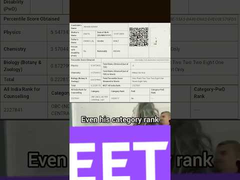 Marks vs rank ~ rank vs college cut off #neetmotivation #neet #result