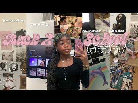 BACK TO SCHOOL RESET | first day of summer school grwm, journaling, baking, movies & more 🪷