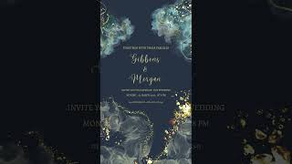 Wedding Invitation Template For Your Wedding | #shorts #weddinginvitation
