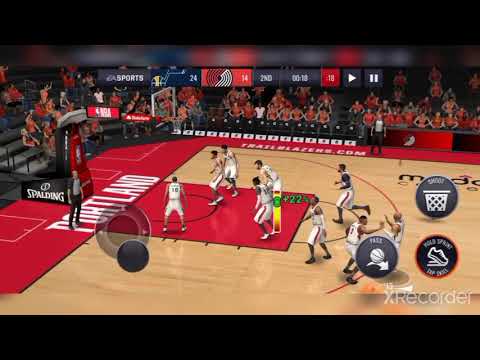 NBA Live mobile basketball jazz vs Portland
