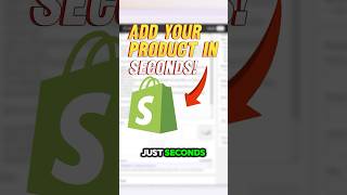 How to Add Your First Product to Shopify in 60 Seconds! | Quick & Easy Tutorial  #shopify2025