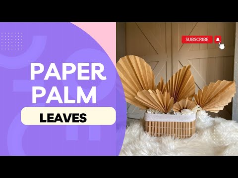 Hello family, Welcome to my Channel || Today I show you how to make Paper Palm leaves