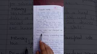 Memory unit of computer #trendingshorts #viralshort #learningcs #cseducation