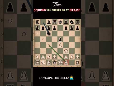 chess:) How to start chess 😬 this moves keep you upper hand🕶😍 #chess #chessgrandmaster #chessgame