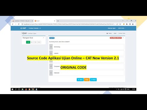 Source Code Aplikasi Ujian Online – Software CAT New Version 2.1
