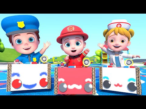 Truk Pemadam 🚒, Mobil Polisi 🚓, Ambulans 🚑| Lagu Anak-anak | GoBooBoo Bahasa Indonesia