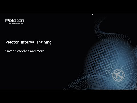 Peloton Interval Training - Saved Searches and More