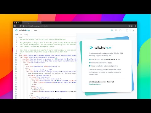 Introducing Tailwind Play, the official Tailwind CSS playground