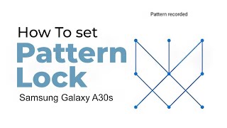 Samsung Galaxy A30s: How to Set Pattern Lock or Password | Secure Screen Lock Guide