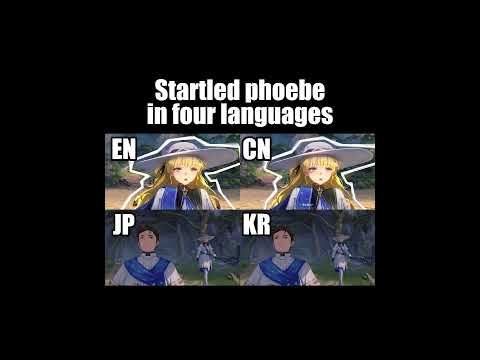 Phoebe, but in 4 languages