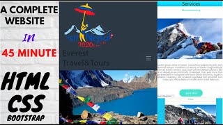 How to make website using HTML CSS and Bootstrap || A complete web development course for beginners