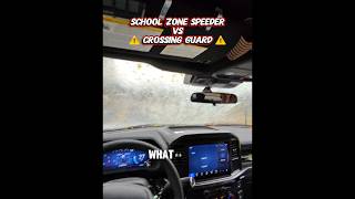 School Zone Speeder vs "Corny" Crossing Guard⁉️ The Crossing Guard in Our Town is WAY TO SERIOUS!