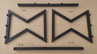 dining table  | Welded Steel Legs | how to make table legs