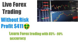 Forex Live Trading Two Week Profit $411 without risk #protrader.pk