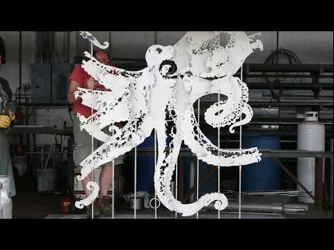 Anthropomorphic Octopus for Underwater Sculpture Garden