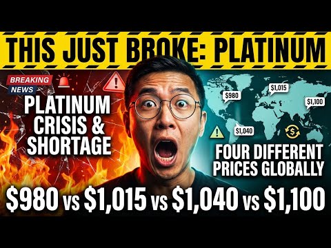 JUST BROKE: Platinum Now Trading At 4 DIFFERENT PRICES Globally ($980 vs $1,015 vs $1,040 vs $1,100)
