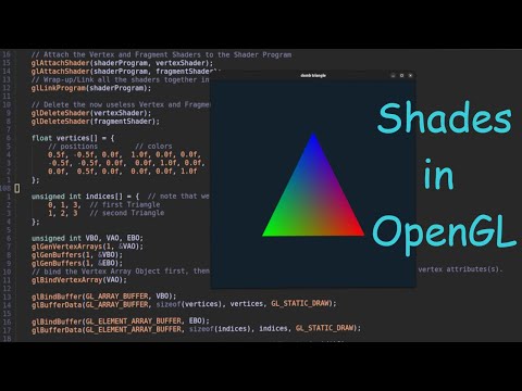 my triangle bit more shine | Shaders in OpenGL | GLSL | c++