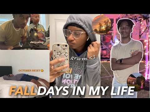 FALL DAYS IN MY LIFE 🍁 (grwm, decorations, OCTOBER RESET, + friends)