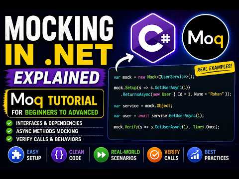 Mocking in .NET Explained | Moq Tutorial for Beginners to Advanced