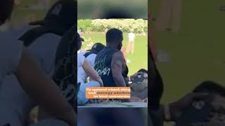 P Diddy spotted sunbathing moments before arrest 😬 #celeb #arrest #pdiddy #shorts