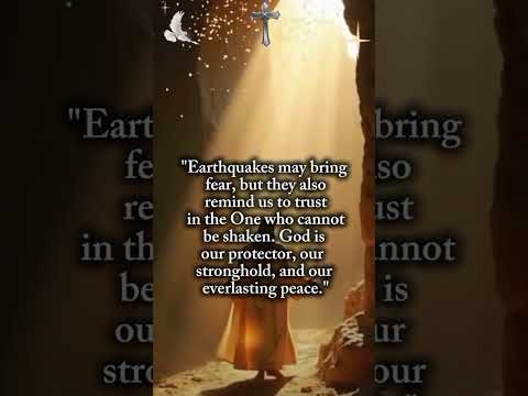 "God is our protector, our stronghold, and our everlasting peace."#earthquake #faithingod