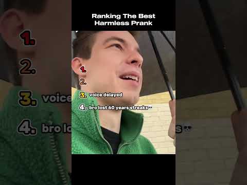Ranking The Best Harmless Pranks  #funny #ranking #funnyvideos #prank #harmlessprank