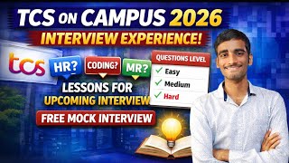 TCS On Campus 2026 Interview Experience | HR, Coding & MR Questions #tcsnqt2026