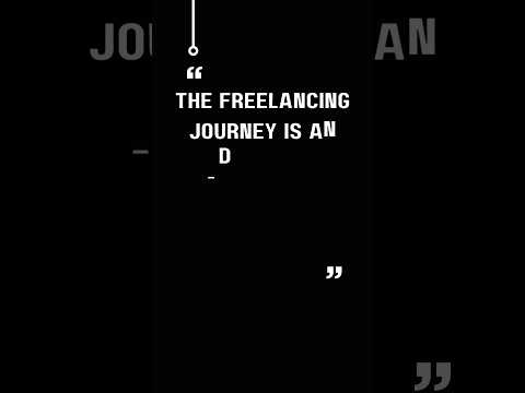 The freelancing journey is an adventure worth taking. #freelancing