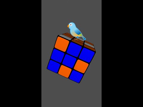 Make 'Birds'🐦 On A 3 by 3 Rubik's Cube #youtubeshorts