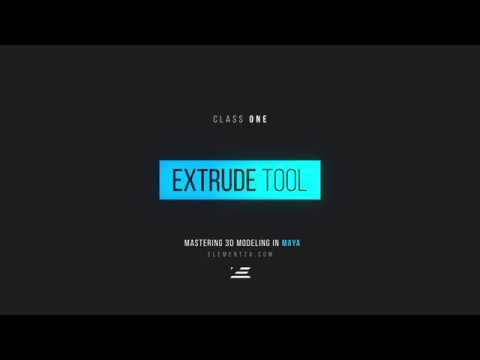 Intro to 3D Modeling in Maya / Extrude Tool