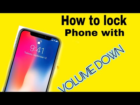 HOW TO LOCK PHONE WITH VOLUME BUTTON..............