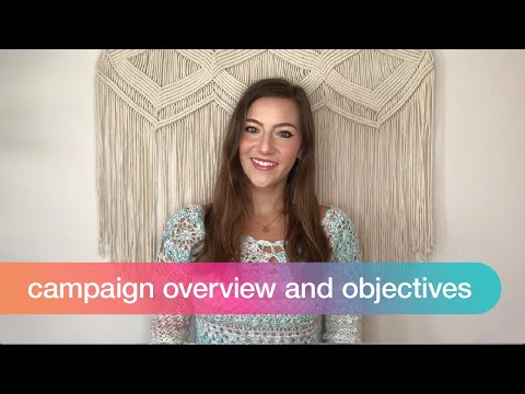 How to set the goals and objective for your marketing campaign.