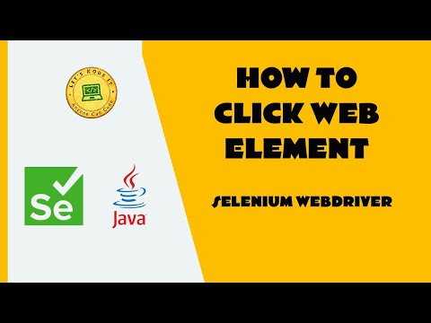 How To Click Web Element - Selenium WebDriver Tutorial